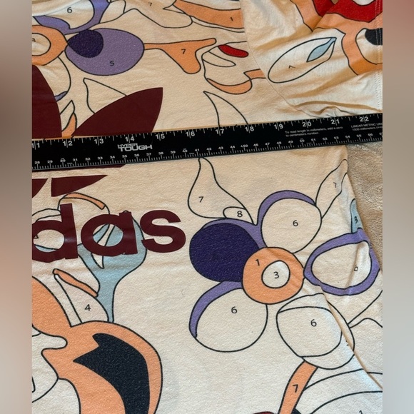 Adidas & Rita Ora Collab “Color Paint” multi-colored tshirt, size small - Picture 5 of 8